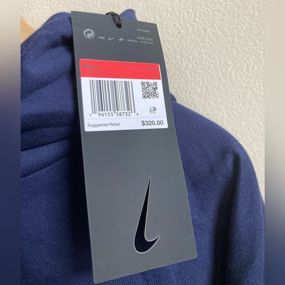 New! Men's Nike Team USA Every Stitch Hoodie Made in Italy Large DX6510-410 RARE - Picture 2 of 4